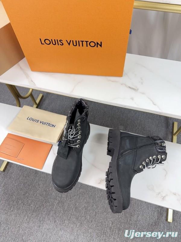 Timberland x LV Monogram Ankle Boots Waterproof Suede - LY00380