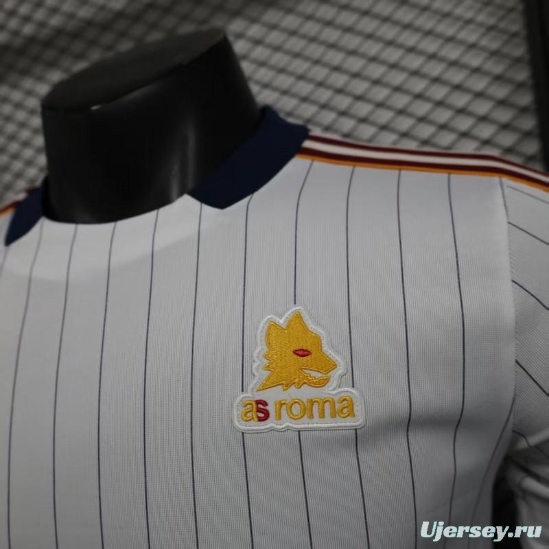 Player Version 25/26 AS Roma White Adidas Original Casual Jersey