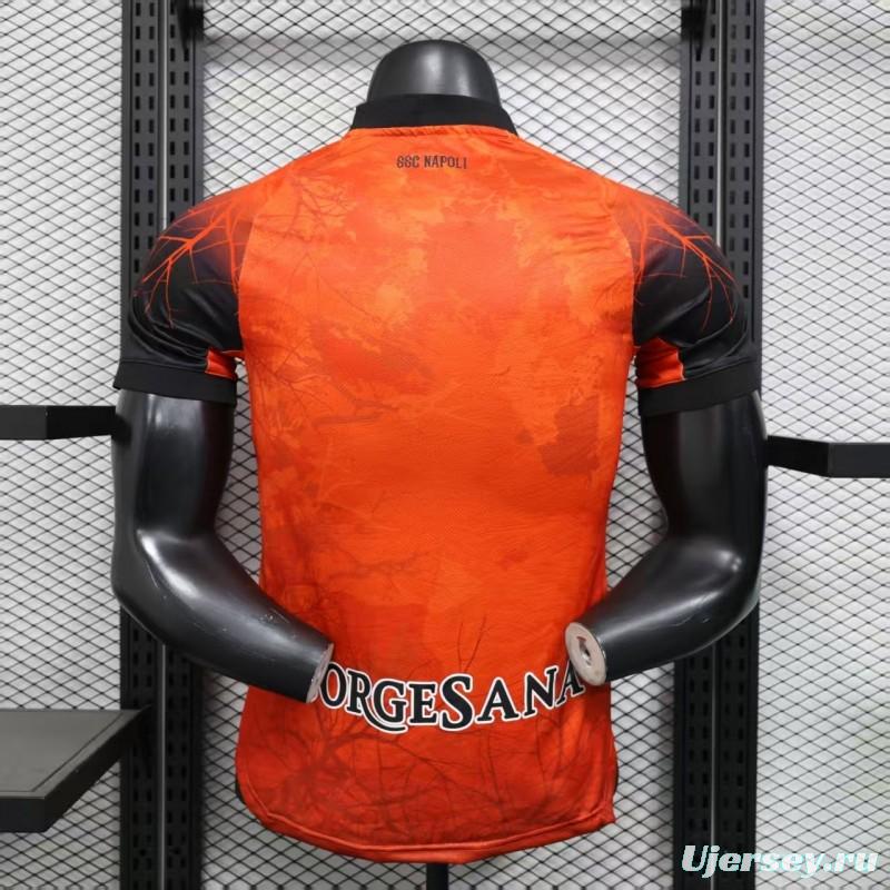 Player Version 25/26 Napoli Halloween Orange Jersey-Glow In Dark