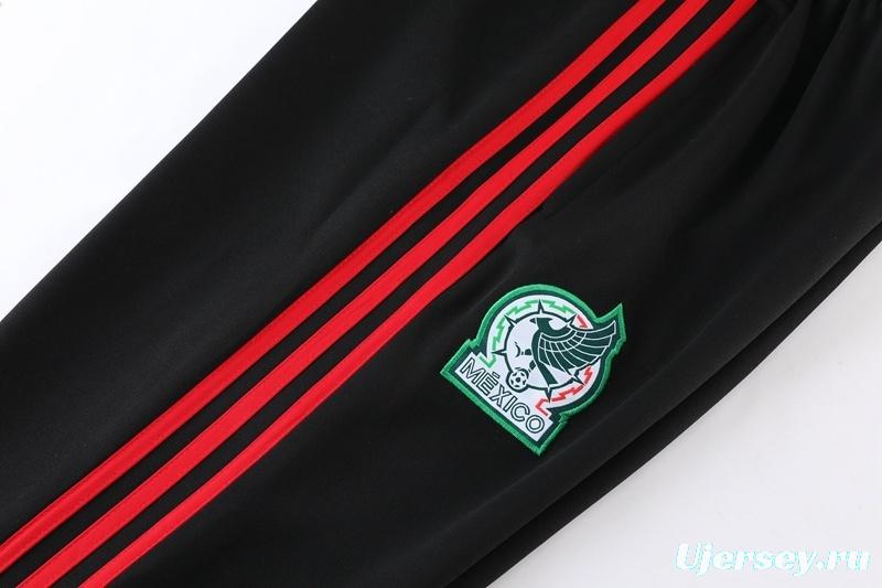 2025 Mexico Green Full Zipper Jacket+Long Pants