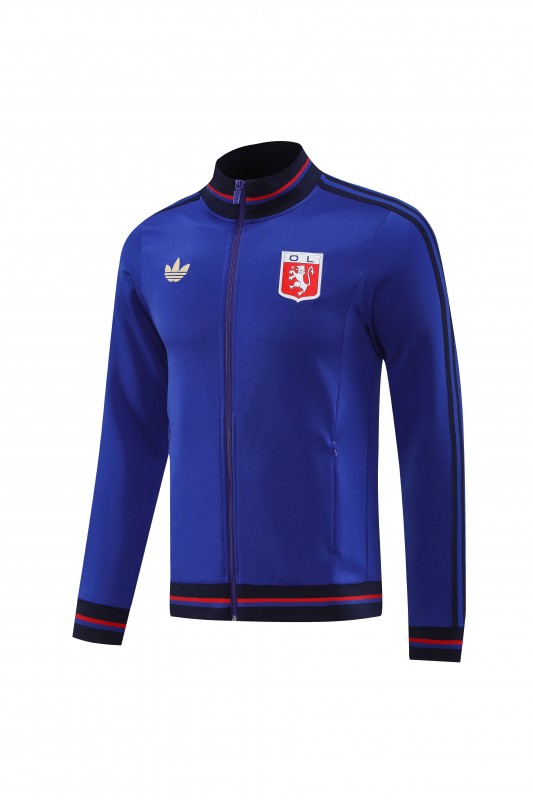 25/26 Olympique lyonnais/Lyon Blue Full Zipper Jacket+Long Pants
