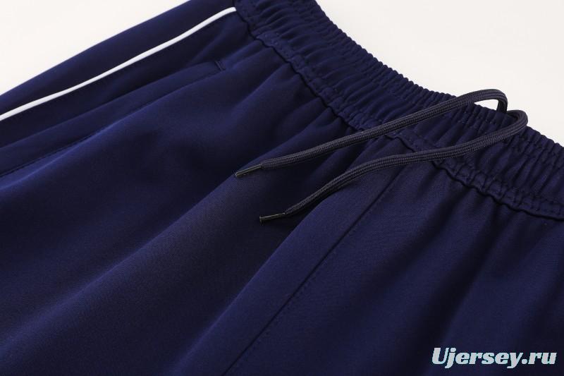 2025 Adidas Colorful Blue Full Zipper Jacket+Long Pants