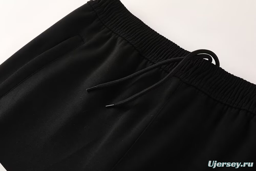 25/26 Juventus Black Sweatshirt Full Zipper Jacket+Long Pants