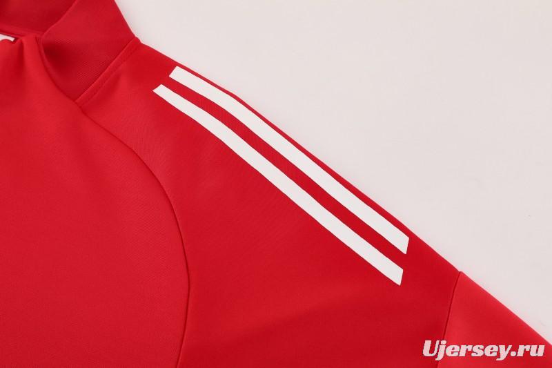 2025 Adidas Red Full Zipper Jacket+Long Pants