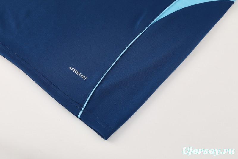 25/26  Adidas Navy Blue Full zipper Jacket Tracksuit+ long pants