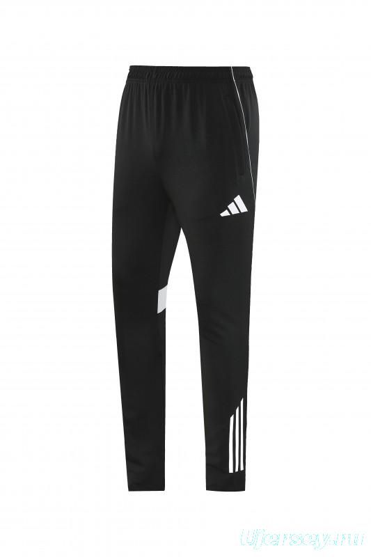 25/26  Adidas Black Full zipper Jacket Tracksuit+ long pants