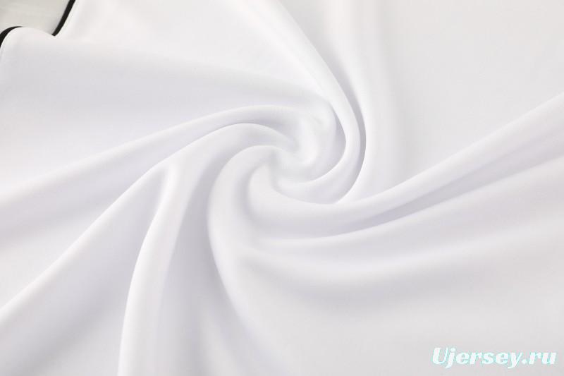 25/26  Adidas White Full zipper Jacket Tracksuit+ long pants