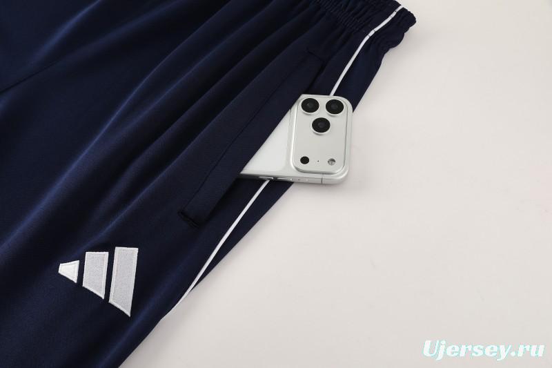 25/26  Adidas Royal Blue/Sky Blue Full zipper Jacket Tracksuit+ long pants