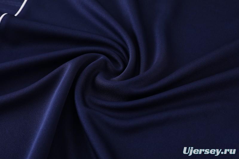 25/26  Adidas Navy Blue Full zipper Jacket Tracksuit+ long pants