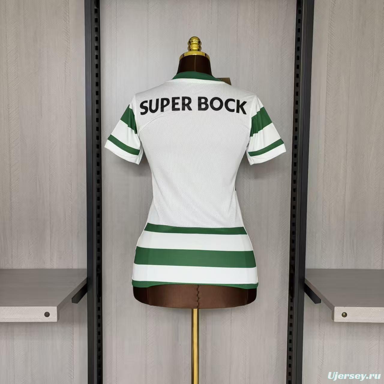 25/26 Women Sporting Lisbon Home Jersey