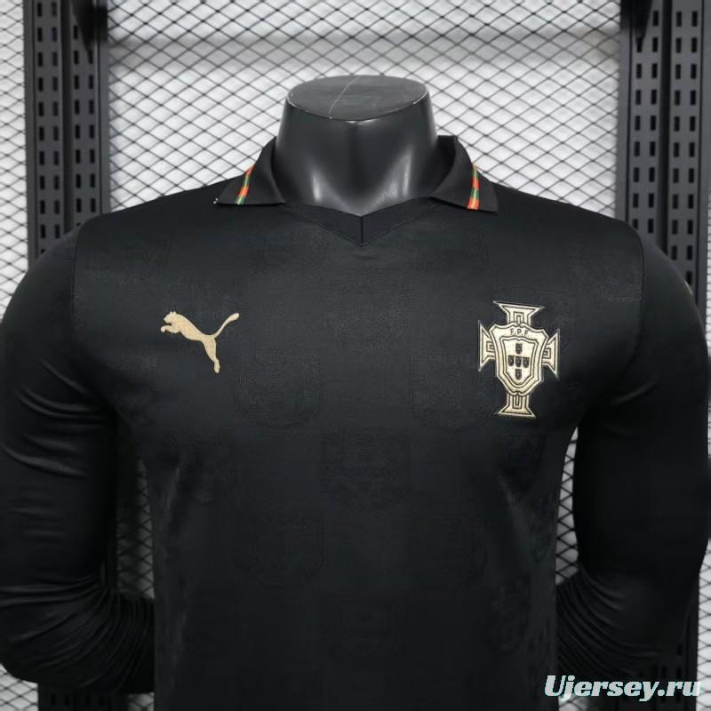 Player Version 2026 Portugal Goalkeeper Dark Grey Long Sleeve Jersey