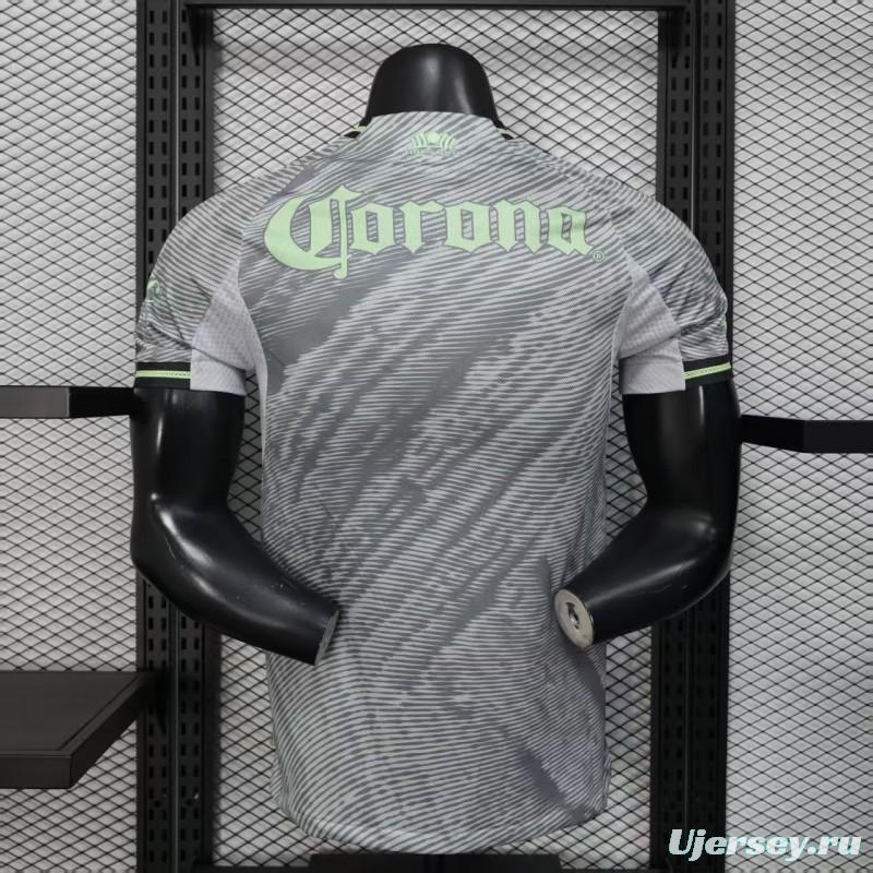 25/26 Player Version  Club América Third Gray Neon Green Jersey