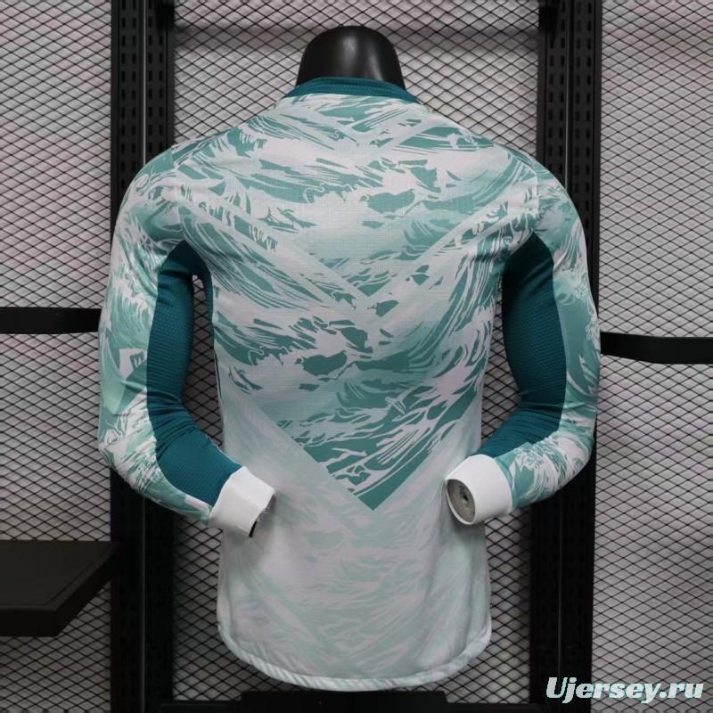 2026 Player Version  Portugal Away White  Long Sleeve Jersey