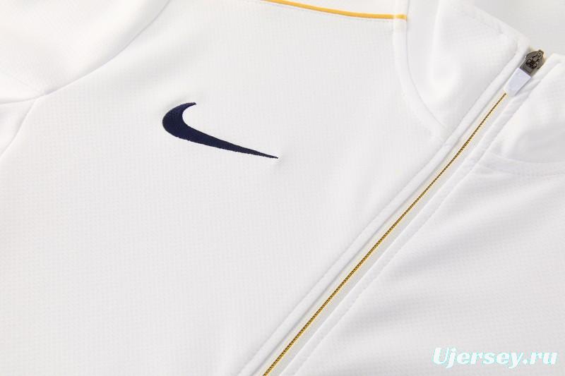 2026 NIKE White Full Zipper Jacket + Long Pants