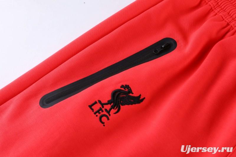 26/27 Liverpool Red Full Zipper Hooded Jacket Tracksuit + Long Pants