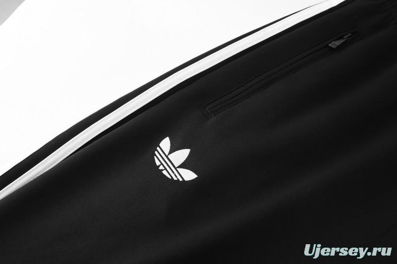 2026 Adidas Black Full Zipper Jacket + Long Pants