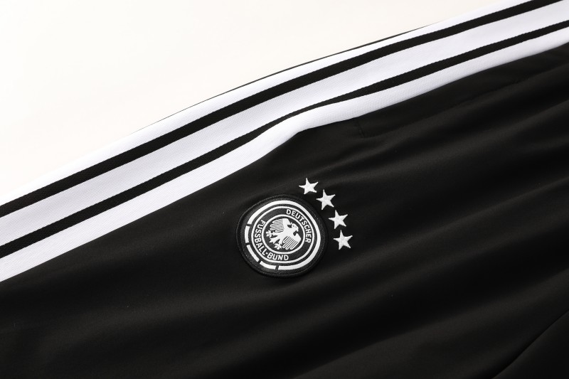 2026 Germany Hoodie Black Full Zipper Windbreaker + Long Pants