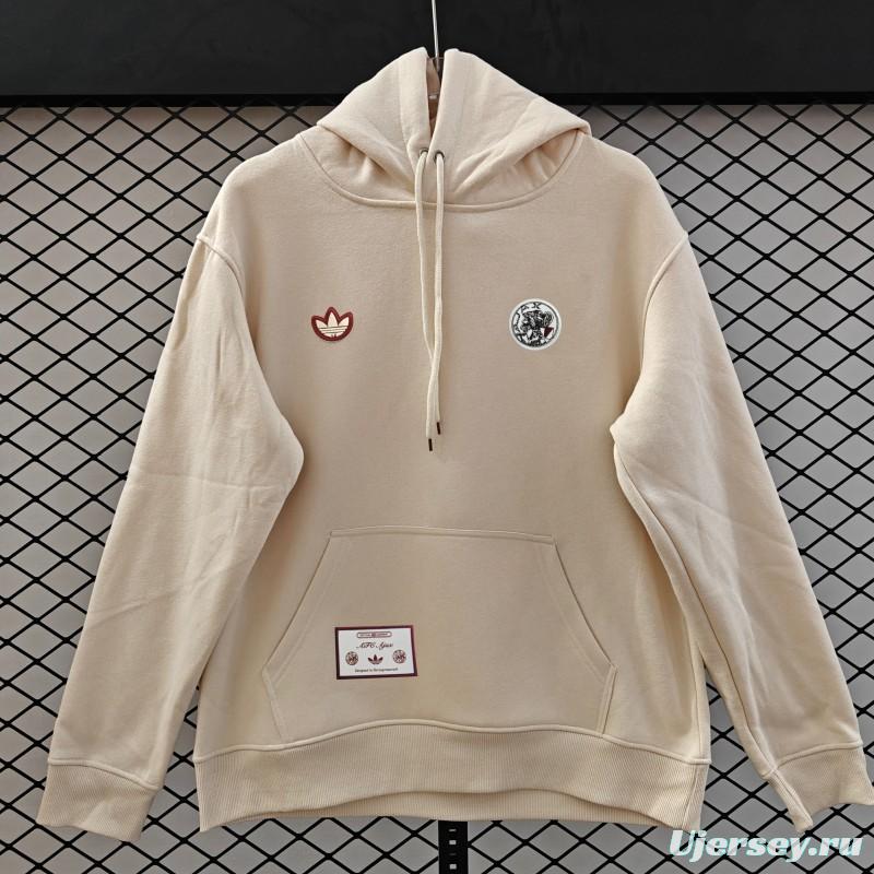 25/26 Ajax Embroidered Logo Hoodie 9 Colors