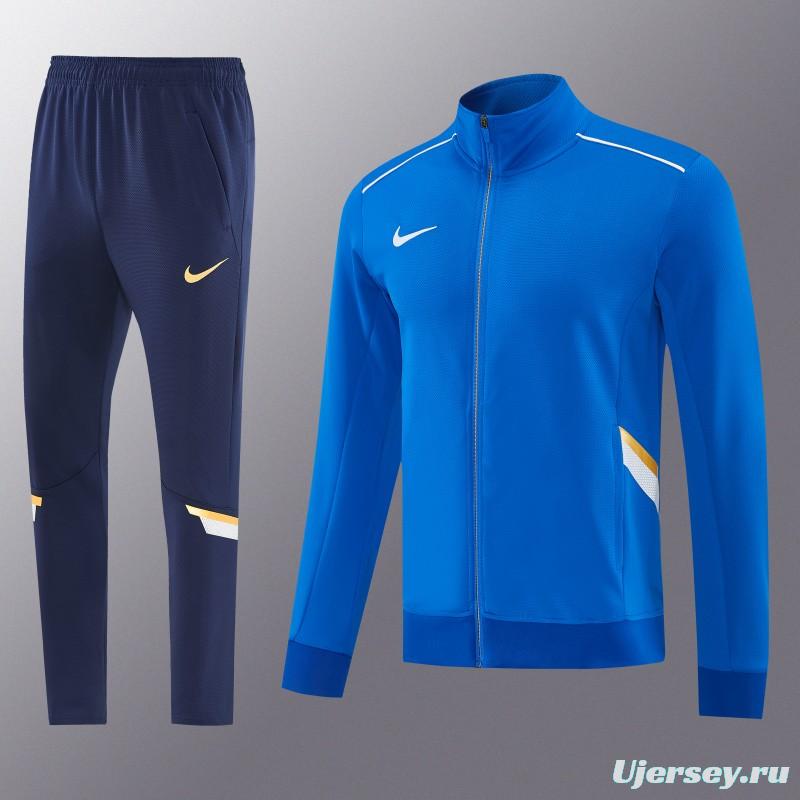 2026 NIKE Blue Full Zipper Jacket + Long Pants