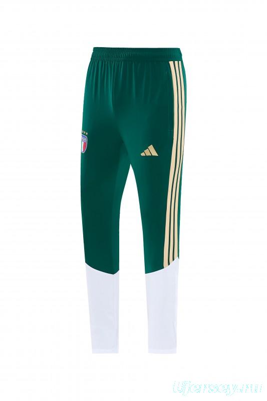 2026 Italy Green Hoodie Full Zipper Windbreaker + Long Pants