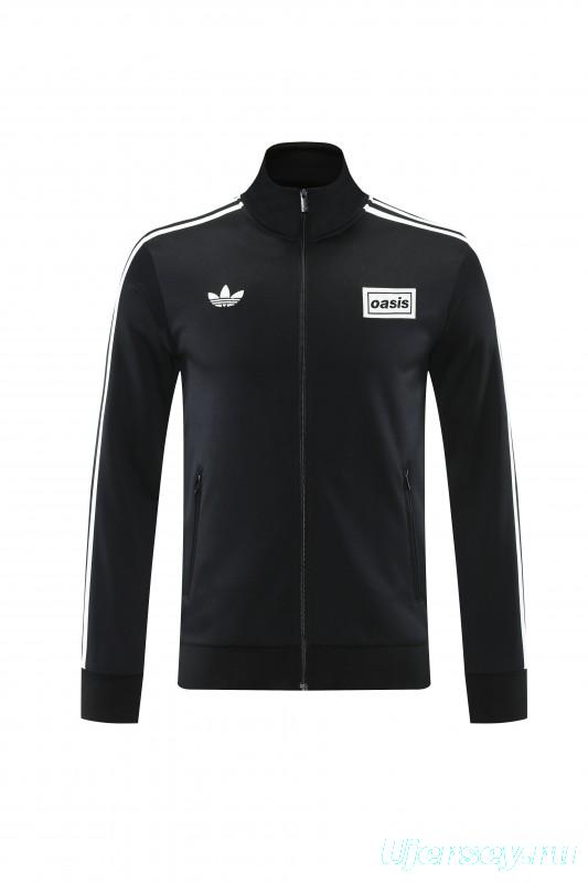 2026 Adidas Black Full Zipper Jacket + Long Pants