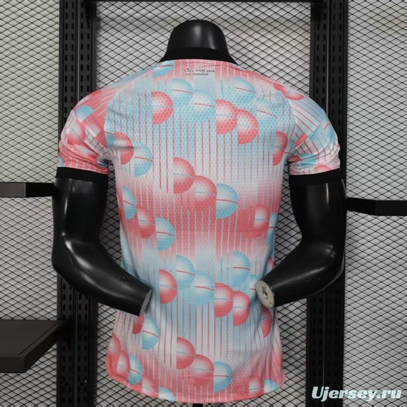 2026 Player Version Belgium Away White Pink Jersey