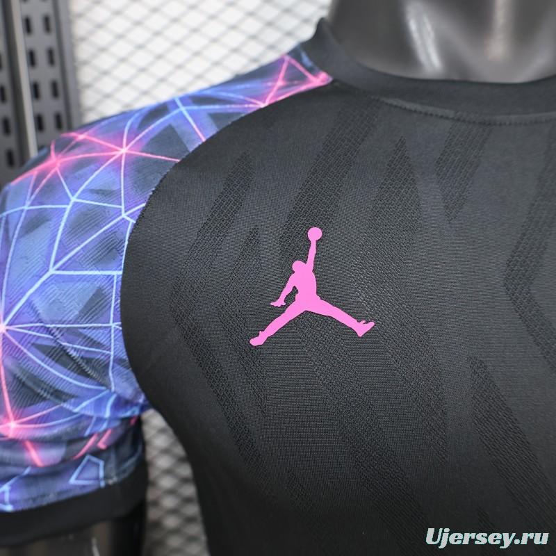 Player Version 25/26 FC Barcelona Black with Neon Geometric Pattern Jersey