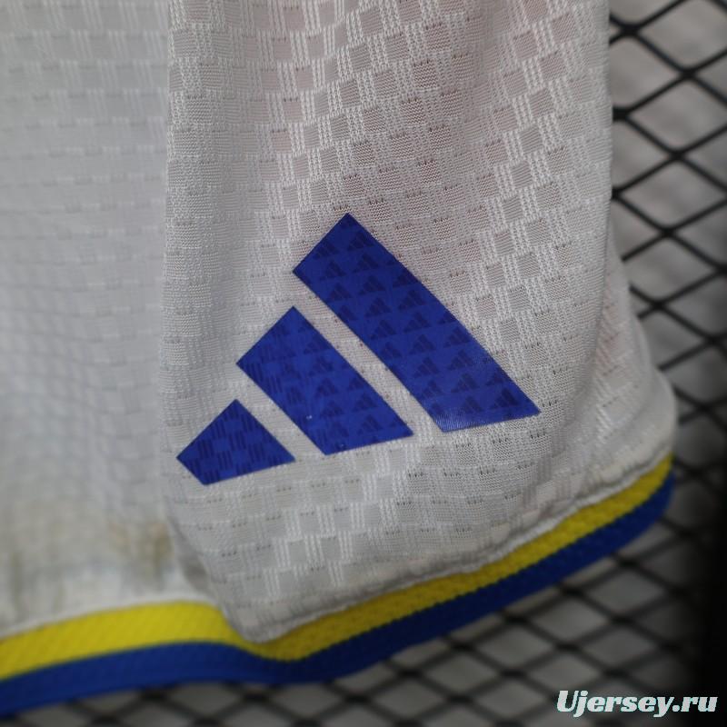 2026 Player Version Colombia White with Red Side Stripes Shorts
