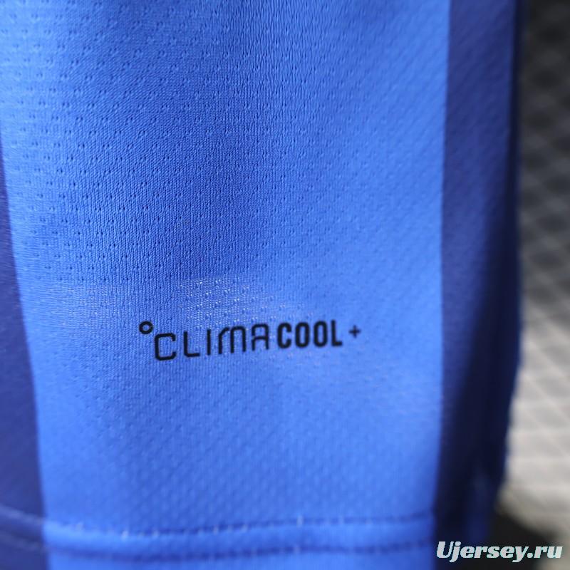 2026 Player Version Italy Blue with Tonal Vertical Stripes Jersey