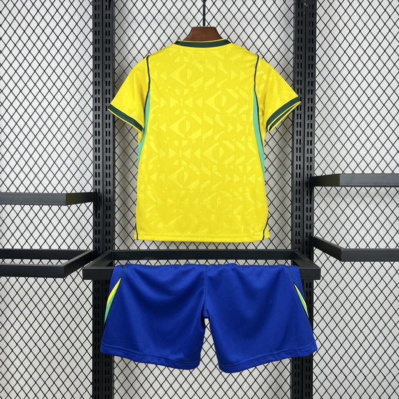 2026 Kids Brazil World Cup Home Kit