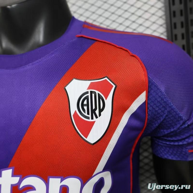 Player Version 26/27 River Plate Third Purple with Red Diagonal Sash Jersey