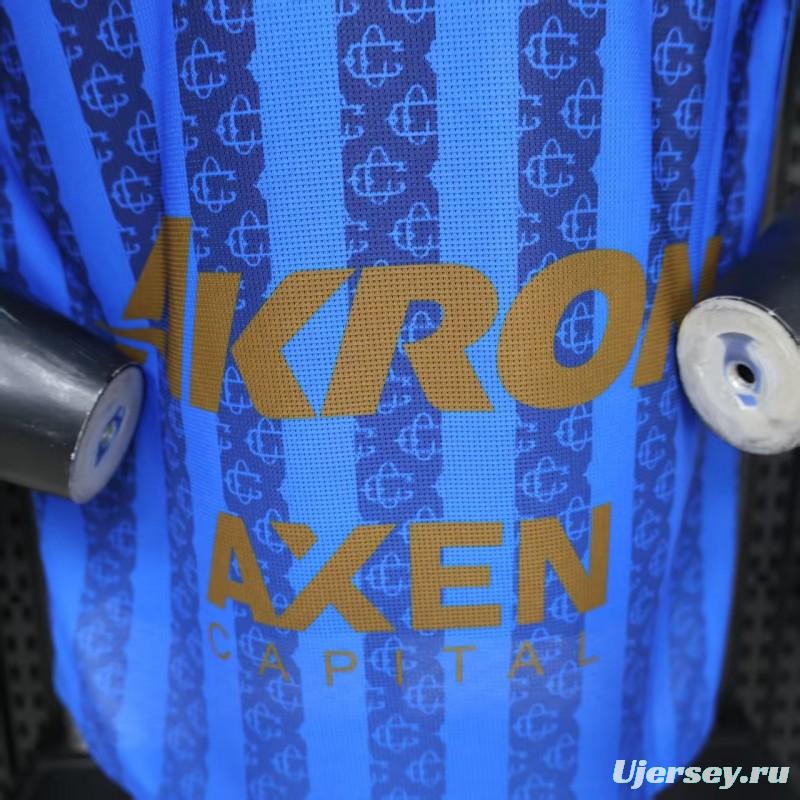 Player Version 26/27 Chivas Guadalajara Away Blue with Dark Stripe Pattern Jersey