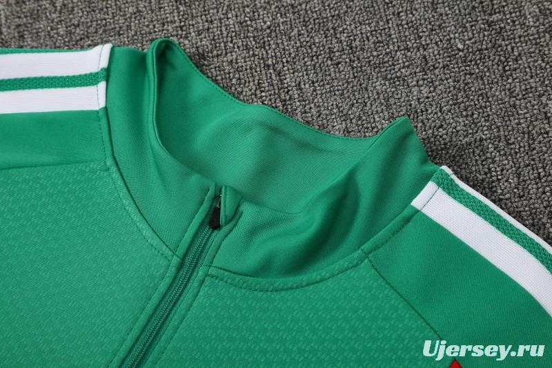 26/27  Algeria Green Half Zipper Jacket  Tracksuit + Long Pants