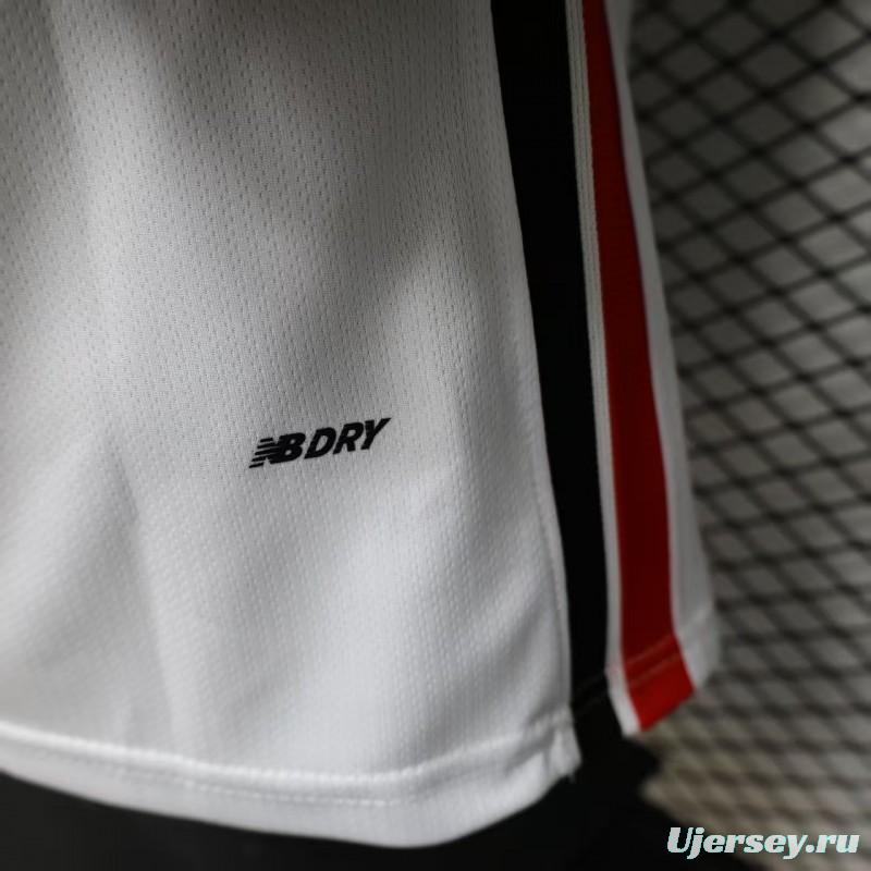 Player Version 26/27  São Paulo FC White with Red and Black Horizontal Stripes Jersey