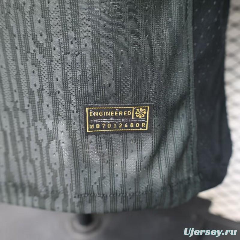 Player Version 26/27 Vasco da Gama Home Black with White Diagonal Sash Jersey