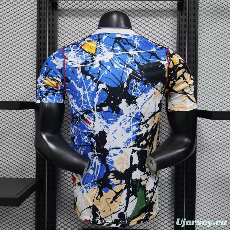 Player Version 26/27 Manchester United Multicolor Paint Splash Art Special Edition Jersey