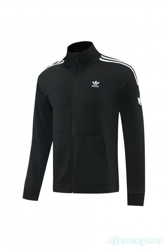 2026 Adidas Black Full Zipper Jacket + Long Pants
