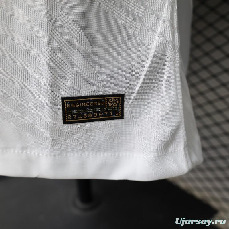 Player Version 2026 Brazil White with Palm Leaf Pattern Special Edition Jersey