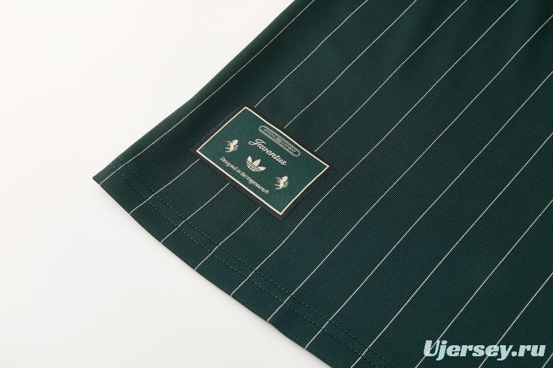 26/27 Juventus Navy Green Short Sleeve+Soccer Shorts