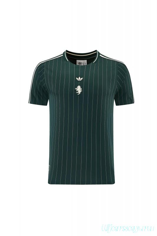 26/27 Juventus Navy Green Short Sleeve+Soccer Shorts