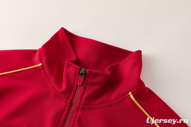 2026 Nike Red Full Zipper Jacket + Long Pants