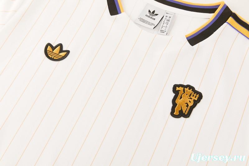 26/27 Manchester United White Short Sleeve+Soccer Shorts