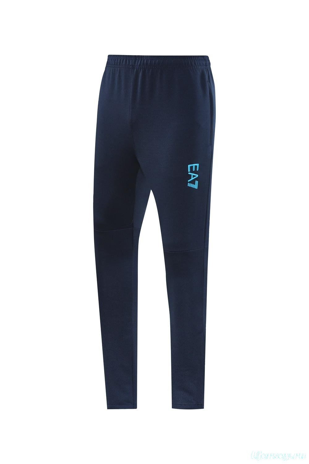 26/27 Napoli Navy Blue  Full Zipper Jacket Tracksuit + Long Pants