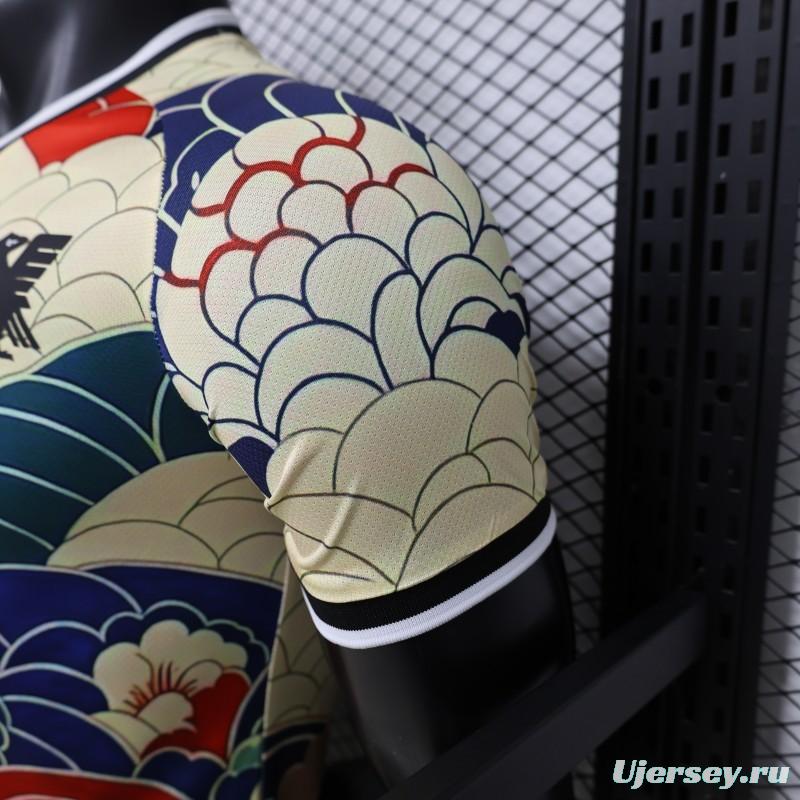 Player Version 2026 Japan Cream with Ukiyo-e Wave  Adidas Originals Special Edition Jersey
