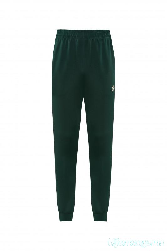 2026 Adidas Navy Green  Full Zipper Jacket + Long Pants