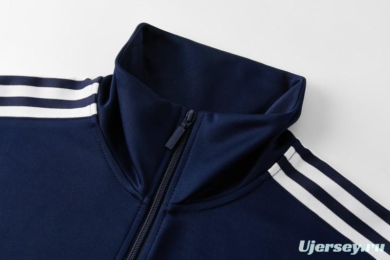 2026 Adidas Navy Blue Full Zipper Jacket + Long Pants