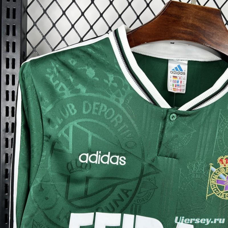 1999/00 Retro Deportivo De La Coruna Away Long Sleeves Jersey
