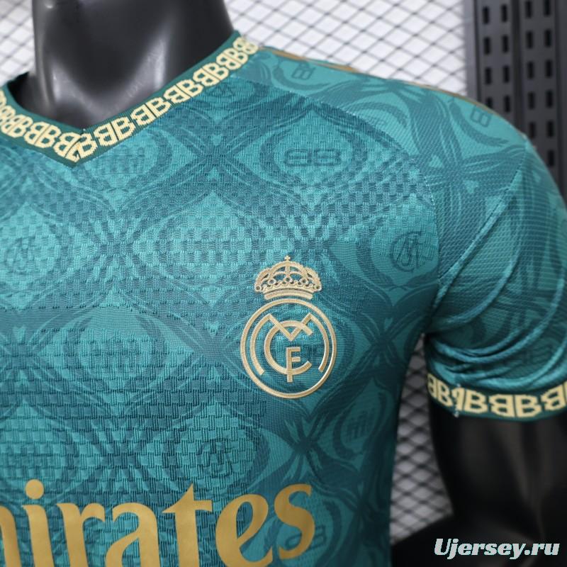 Player Version 26/27 Real Madrid Green Gold Third Special Edition Jersey