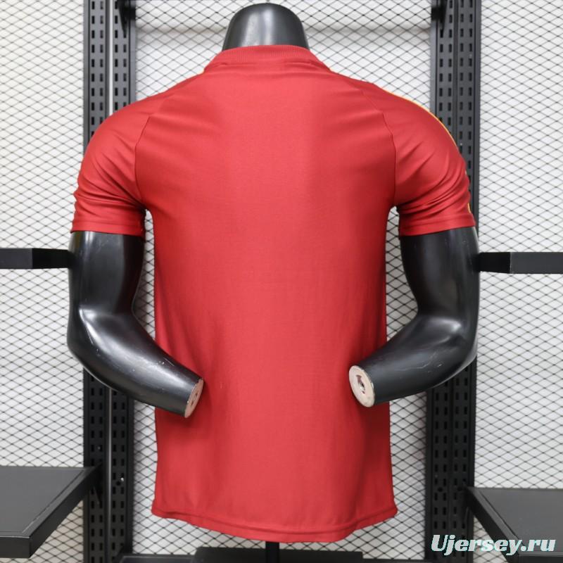 Player Version 2026 AS Roma x Adidas Originals Retro Deep Red Home Jersey