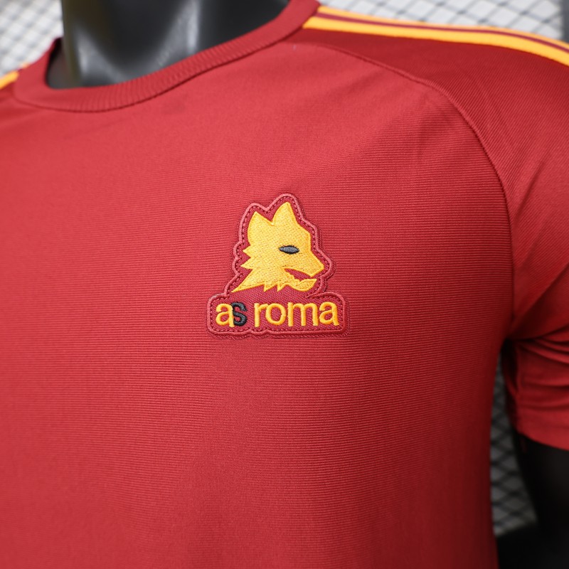 Player Version 2026 AS Roma x Adidas Originals Retro Deep Red Home Jersey